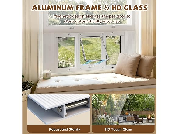 Full-Size 32"-36" Window Pet Door