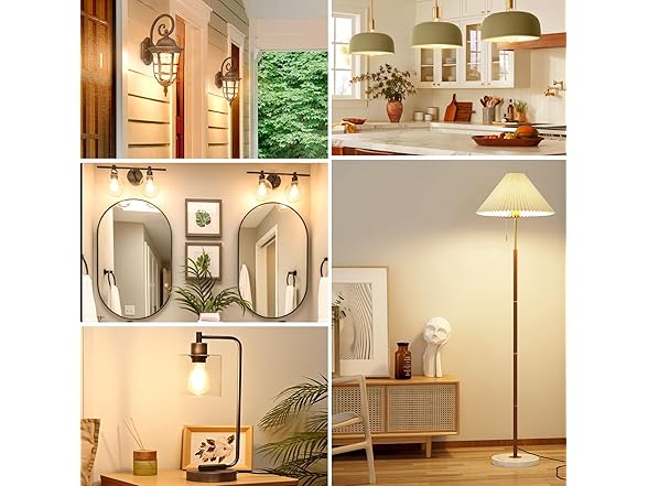 TOBUSA Vintage LED Edison Light Bulbs 60W 12Pk