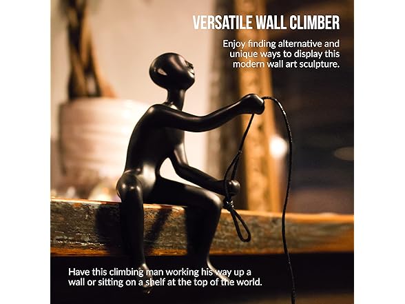 Climbing Man Wall Art for Home Décor