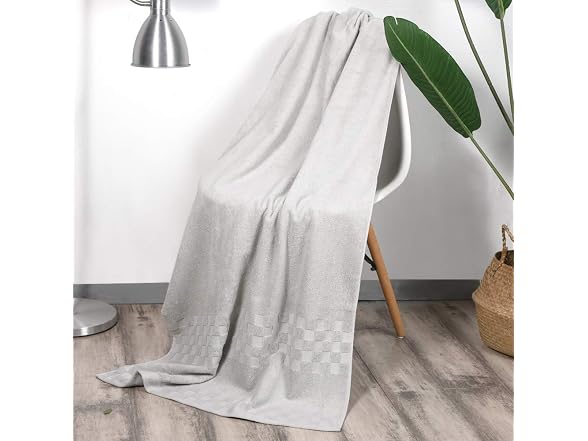DIAOJIA Bath Towels - Soft 6-Pcs Gray Cotton