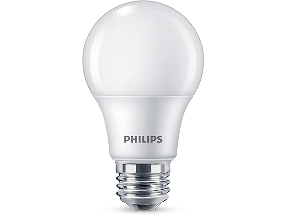 Philips LED Frosted Non-Dimmable A19 Light Bulb 8Pk