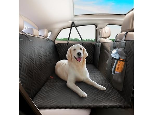 ELLINI W0892 Dog Car Seat Cover for Back Seat