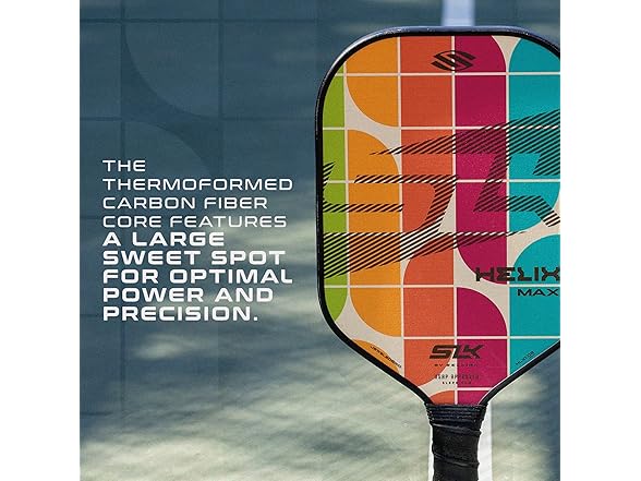 SLK Helix Pro Pickleball Paddle | Carbon