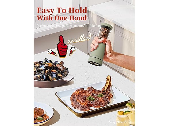 Electric Salt and Pepper Grinder Set