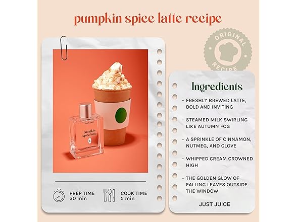 Just Juice Pumpkin Spice Latte - 3.4 oz