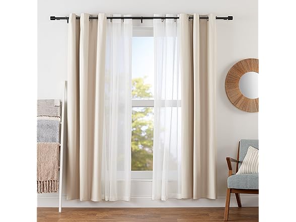 Amazon Basics Adjustable Curtain Rod