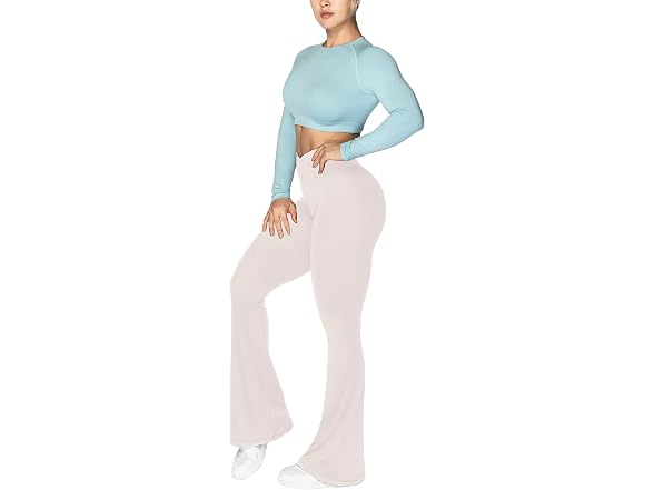 Sunzel Flare Leggings 30in L Beige