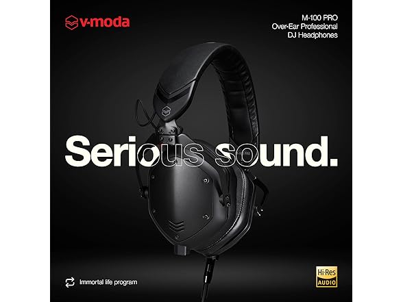 V-MODA DJ, Black, 210mm(W) x 140mm(D)