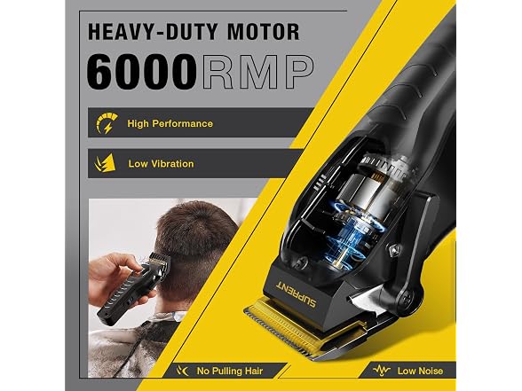 Men's Cordless Hair Clipper LED Display