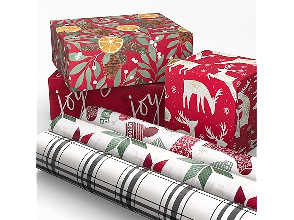 Hallmark Recycled and Recyclable Christmas Wrapping Rolls