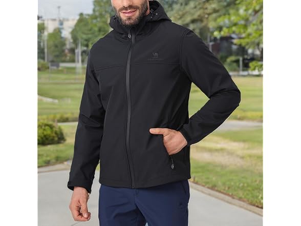 Camel Crown Men (L) Softshell Jacket Lined Jackets