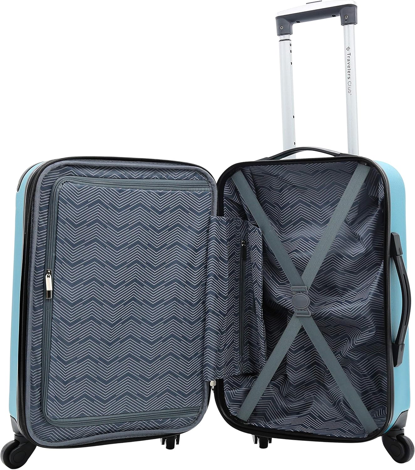 Travelers Club Hardside Luggage, Black, 5 Piece Set - Gallery 19