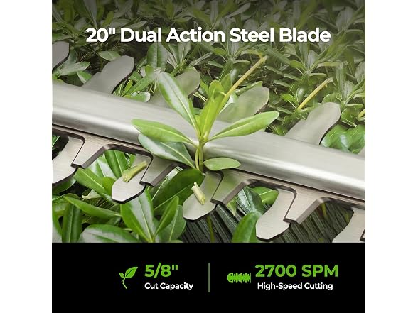 NovorikX 20V Cordless Pole Hedge Trimmer