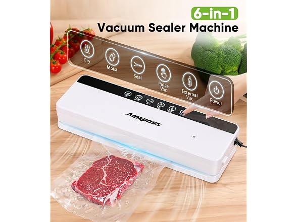 Vacuum Sealer for Food, 6-in-1 Food