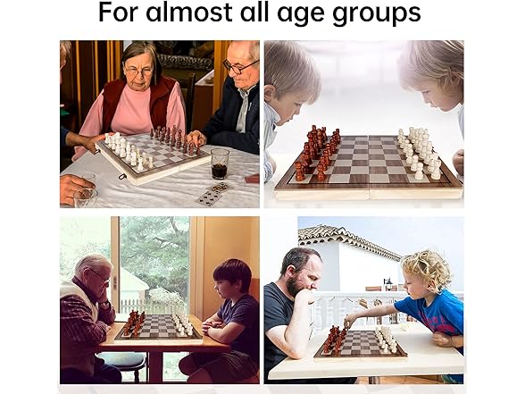 Demiwise 15 Inch Wooden Chess Sets