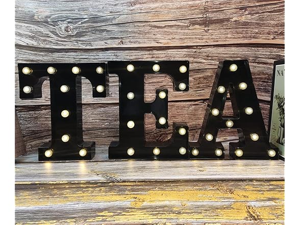 Proyatech Black Alphabet Marquee Letters