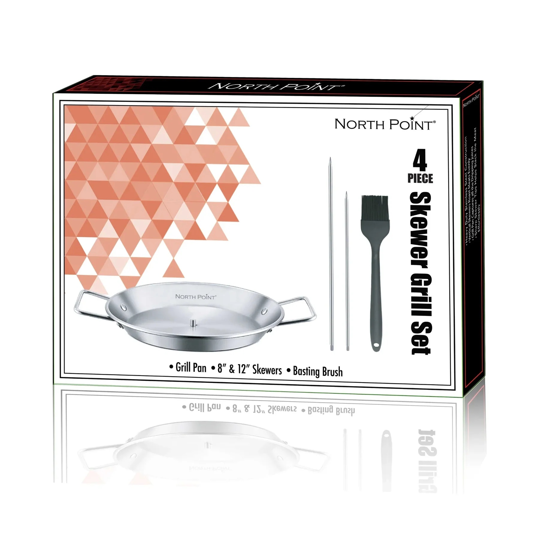 North Point 4 Piece Skewer Grill Set - Gallery 10