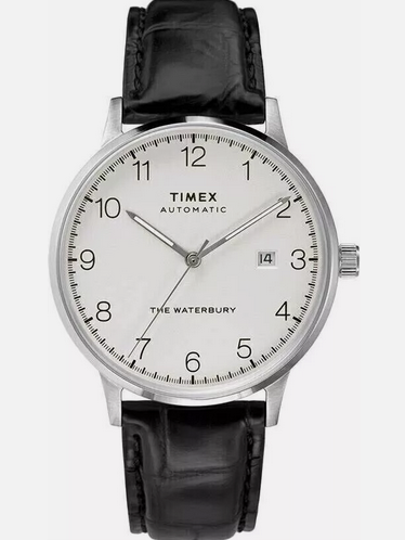 Timex Automatic Men's Leather Watch - Gallery 4