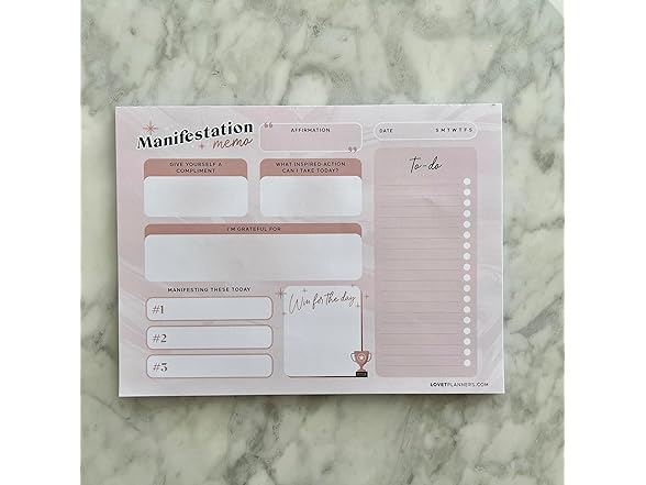 Lovet Planners Daily Memo Pad