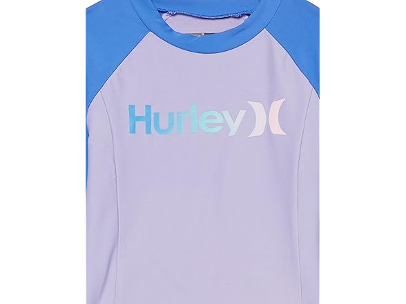 Hurley Girls (S & 6X) Rash Guard Shirt
