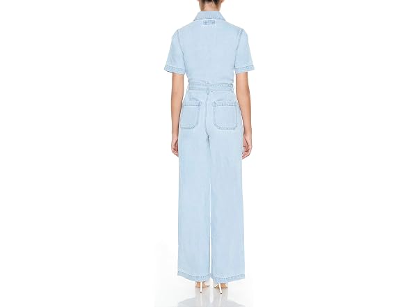 Forever 21 (S) Zip-Up Tie-Front Jumpsuit