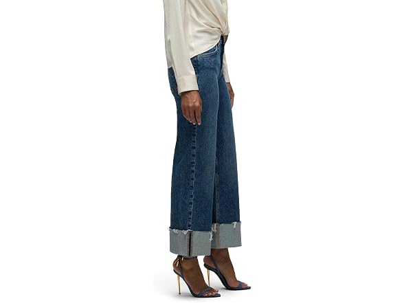 HUDSON Women's Rosie High-Rise Wide Leg Ankle Jean