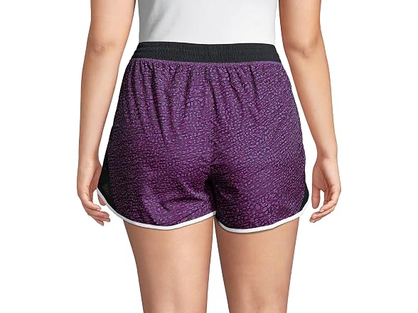 Just MY Size Women (1X) Run Shorts Spot Plum
