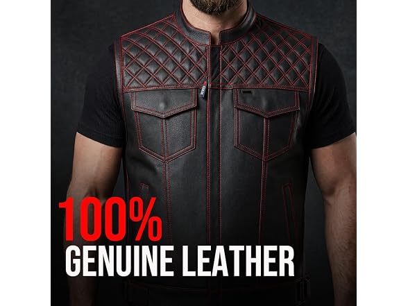 Jackets 4 Bikes SOA Men's Motorcycle Vest, Ve