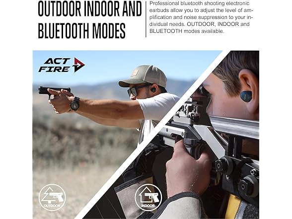 ACT FIRES Shooting Ear Protection Earbuds