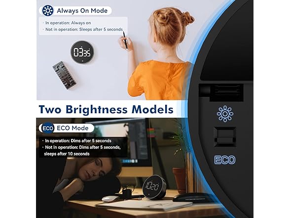 Secura Home Digital Kitchen Timer, 3.8'' Large LED D