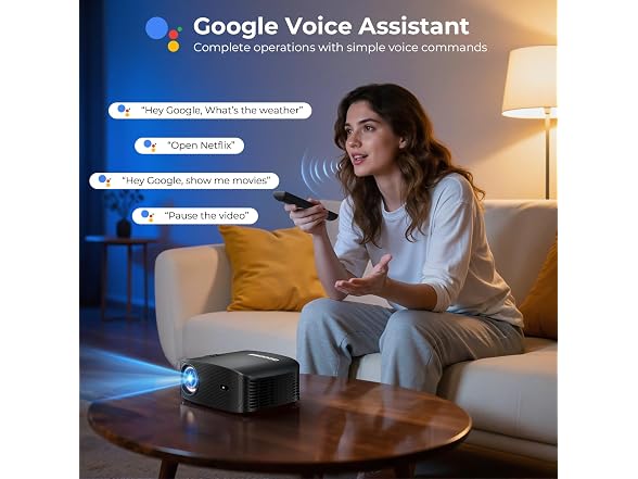 GOODEE Smart Projector with WiFi and Bluetooth