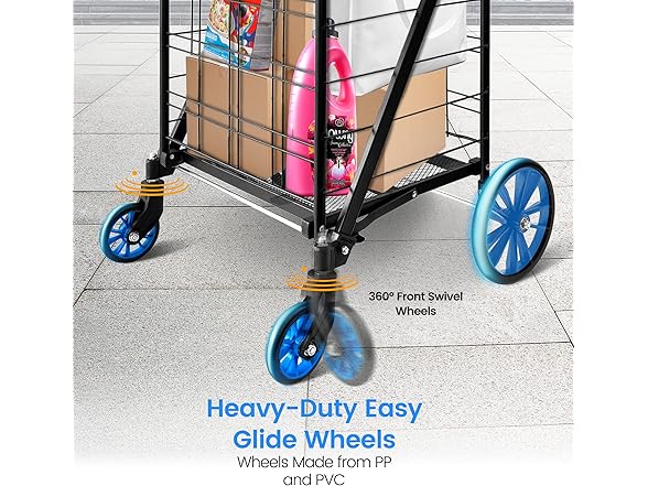 SereneLife Shopping Supermarket Cart