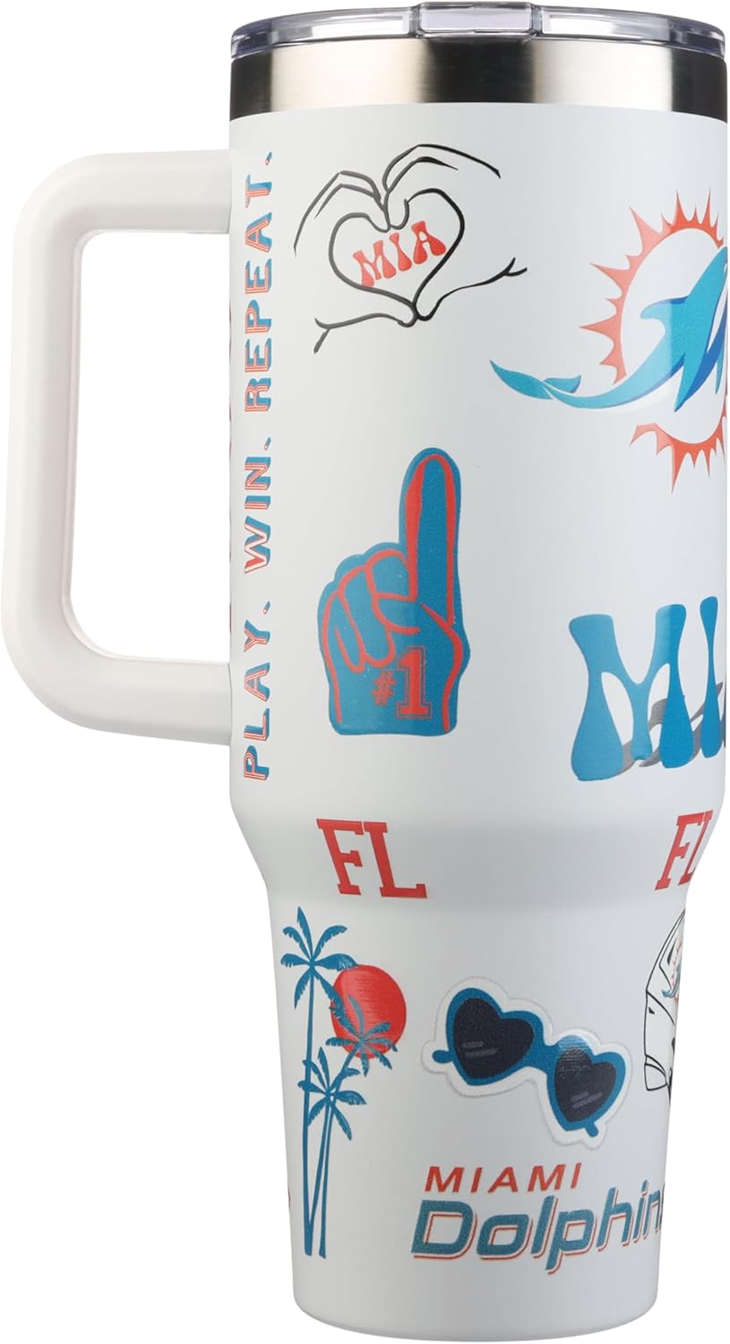 MIAMI DOLPHINS 46oz Game Day Tumbler - Gallery 14
