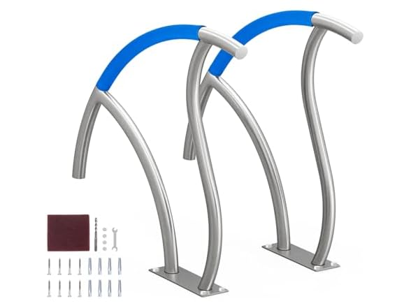 Pool Handrail, 2 PCS 30x30 in Railing