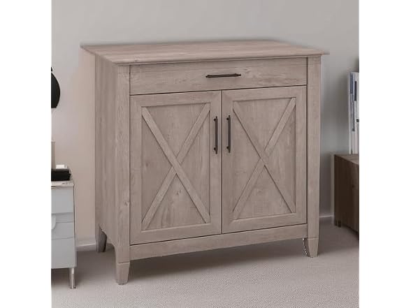 Bush Furniture Key West Secretary Desk with Keyboard Tray