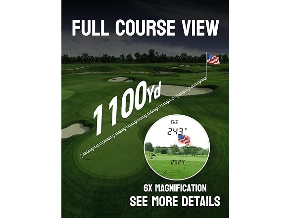 BIRDIEPULSE 1100Y Golf Rangefinder
