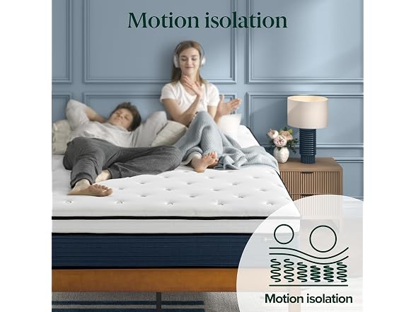 Zinus 14 Inch Cooling Comfort Support Hybrid King Mattress