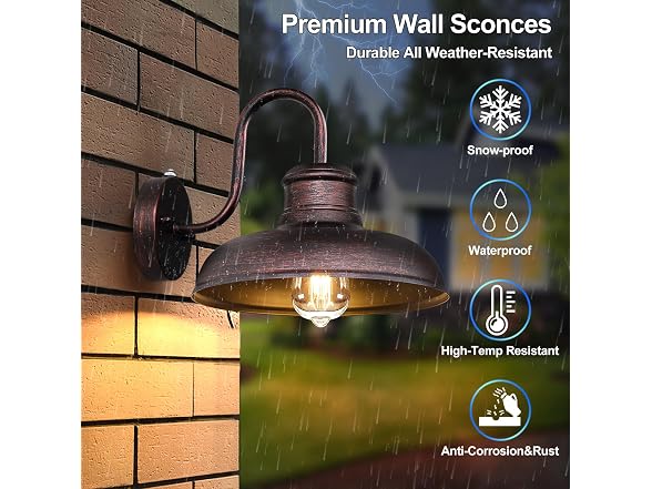 TOBUSA 2-Pack Wall Sconce