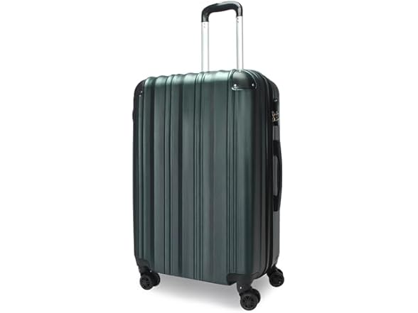 World Traveler VentureX Medium Hardshell Suitcase Kemyer British Green