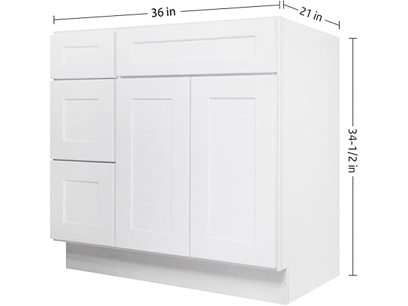 Furinno Furinno Shaker Drawers Left Bath Vanity