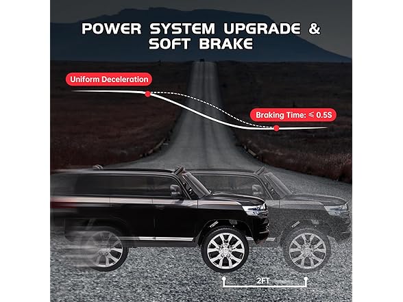 12V Kids Ride on Car, SXYCMY Electric Police Car Battery Powered