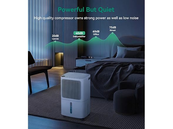 VEAGASO 2500 Sq.Ft Dehumidifier 34 Pints