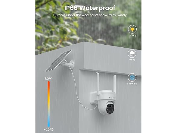 Solar Wireless Security Camera Outdoor