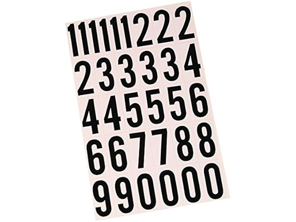 Hy-Ko Products Hy-Ko Products MM-7N Self Adhesive Vinyl Numb