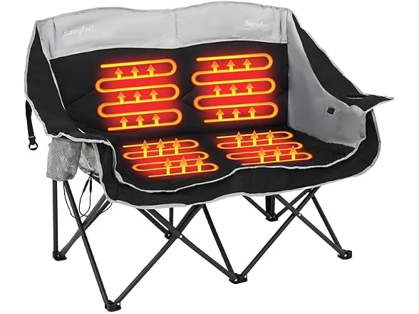 SUNNYFEEL Heated Double Camping Chair