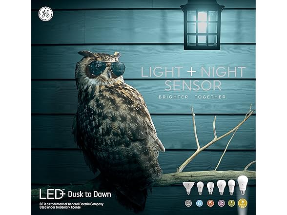  GE LED+ Dusk Dawn Bulb A19 Soft White