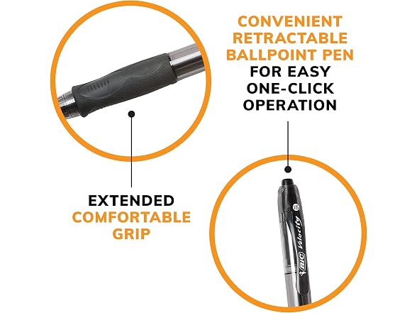 BIC Glide Bold Black Ballpoint Pens, Bold Poi