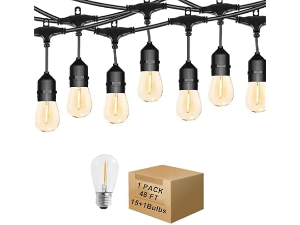 ShineU ShineU 48FT LED String Lights, 2200K S1