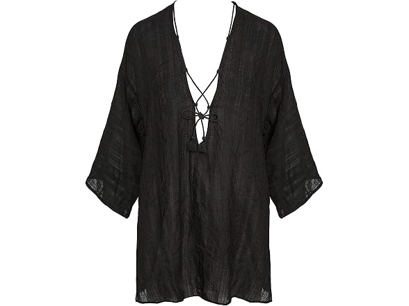 Robin Piccone Women (S) Short V-Neck Dress Black
