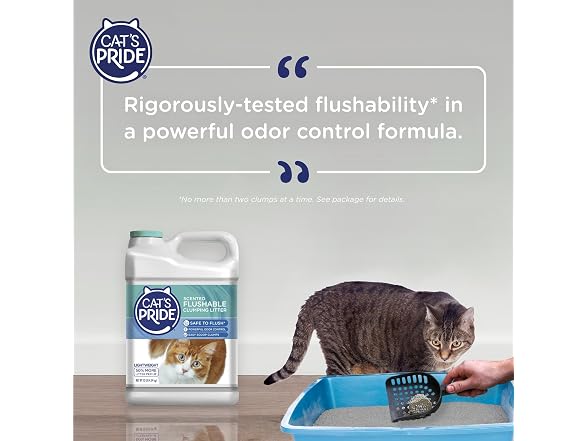 Cat's Pride Flushable Lightweight Scented Cl